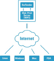 如何使用BarTender的Web Print Server打印条码标签？